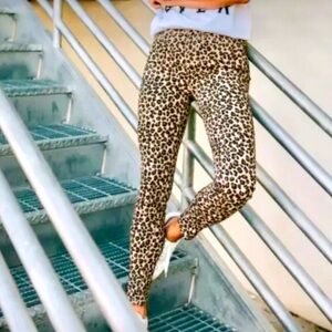 American Eagle Next Level Stretch Hi-Rise Jegging Leopard Print - Size 0